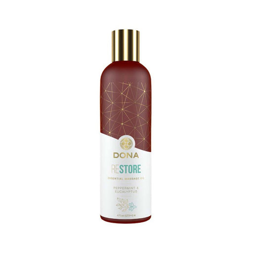 Dona Essential Massage Oil Restore Peppermint & Eucalyptus 4oz | SexToy.com