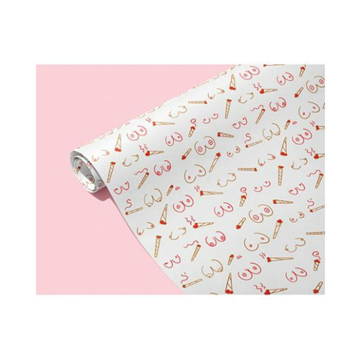 Doobies And Boobies Naughty Wrapping Paper - SexToy.com