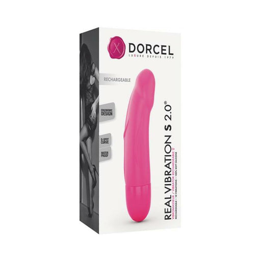 Dorcel Real Vibrator S 6" Rechargeable Vibrator - Pink - SexToy.com