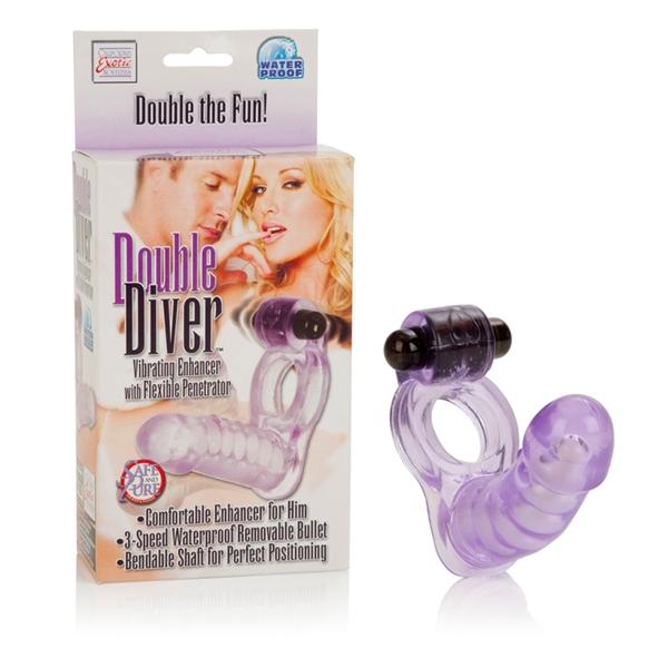 Double Diver Vibrating Enhancer Penetrator Purple | SexToy.com
