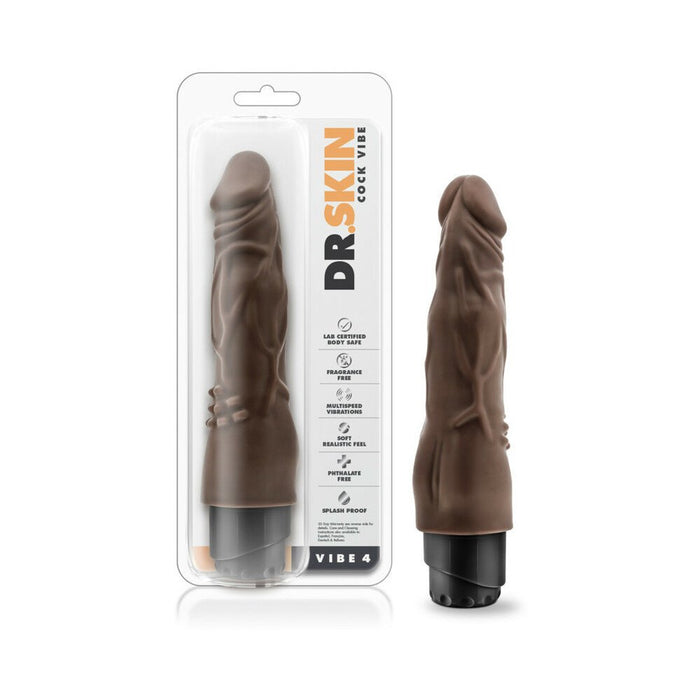 Dr Skin Cock Vibe 4 Realistic Vibrating Dildo - SexToy.com