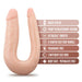 Dr. Skin Dr. Double Double Dong Silicone 12 In. Vanilla - SexToy.com