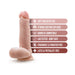 Dr. Skin Dr. Paul 7.25 In. Dildo With Balls Beige - SexToy.com