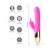 Dream Super Charged Silicone Rabbit Vibrator Pink - SexToy.com