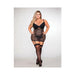 Dreamgirl Fishnet and Faux Leather Garter Slip | SexToy.com