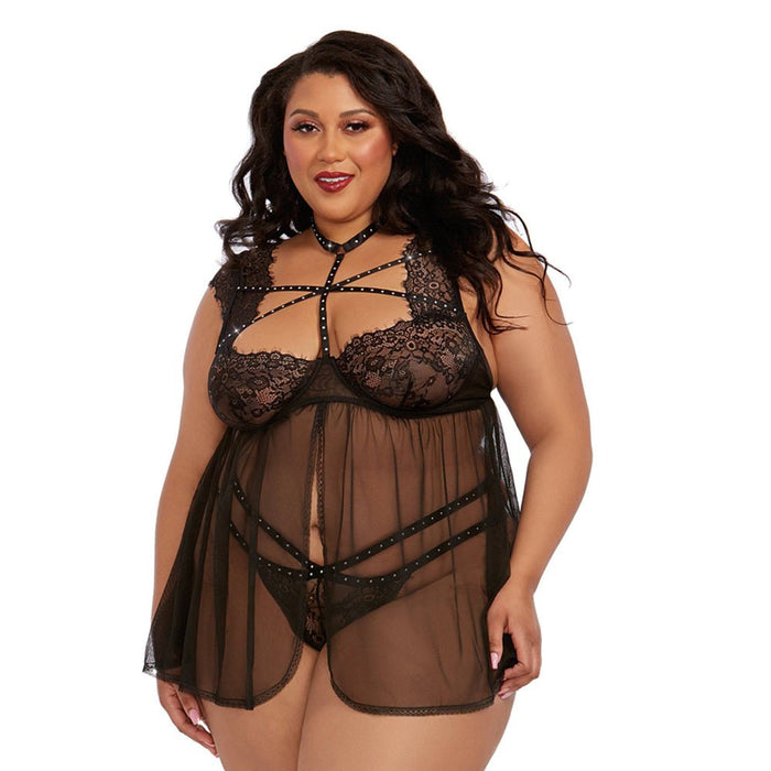 Dreamgirl Lace Babydoll with Thong - SexToy.com