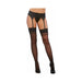 Dreamgirl Sheer Thigh-High Stockings With Plain Top and Back Seam - SexToy.com