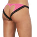 Dreamgirl Stretch Mesh Panty with Lace Ruffle Trim and Open-Back Heart Detail - SexToy.com