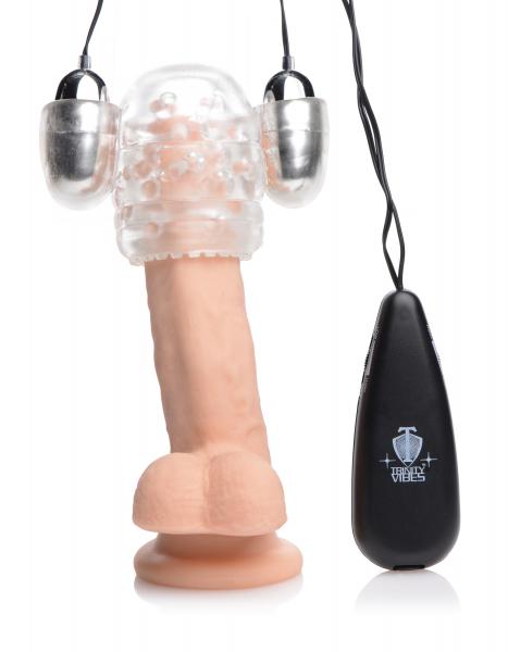 Dual Vibrating Penis Head Teaser Clear | SexToy.com