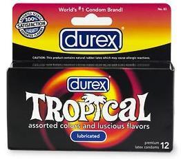 Durex condoms tropical color and scents - box of 12 | SexToy.com