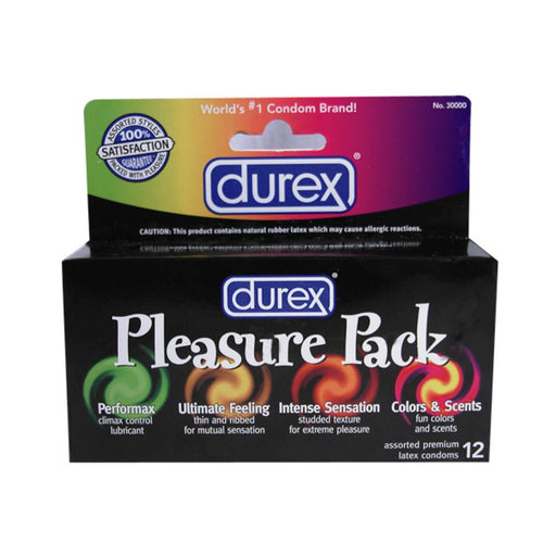 Durex Pleasure Pack Latex Condoms 12 Pack | SexToy.com