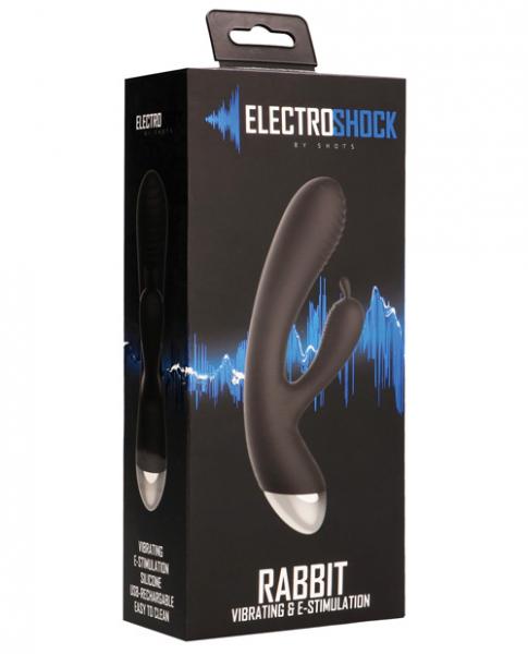 Electroshock E-Stimulation Rabbit Vibrator Black | SexToy.com