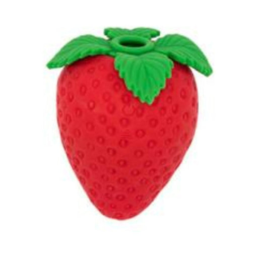 Emojibator Strawberry Emoji Vibrator & Suction - SexToy.com