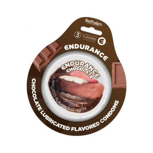 Endurance Condoms Chocolate 3`s - SexToy.com