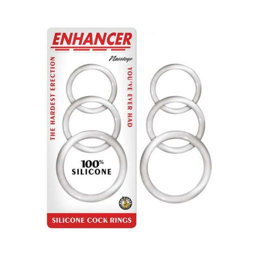 Enhancer Silicone Cockrings Clear Set Of 3 | SexToy.com