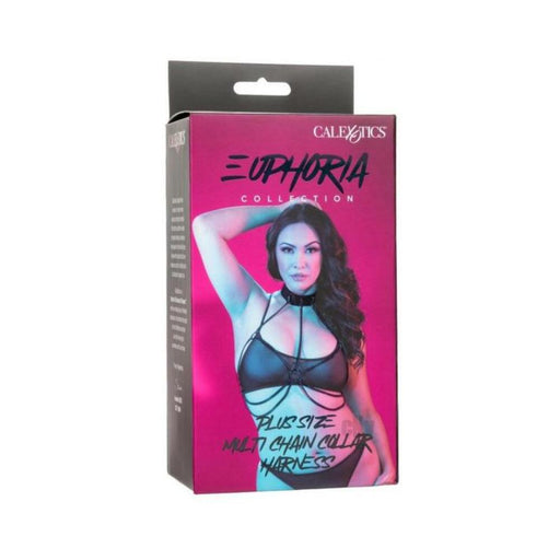 Euphoria Collection Plus Size Multi Chain Collar Harness - SexToy.com