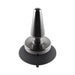 Evolved Beginner Metal Plug Rechargeable Vibrating Chrome Anal Plug With Suction Cup Base Black - SexToy.com