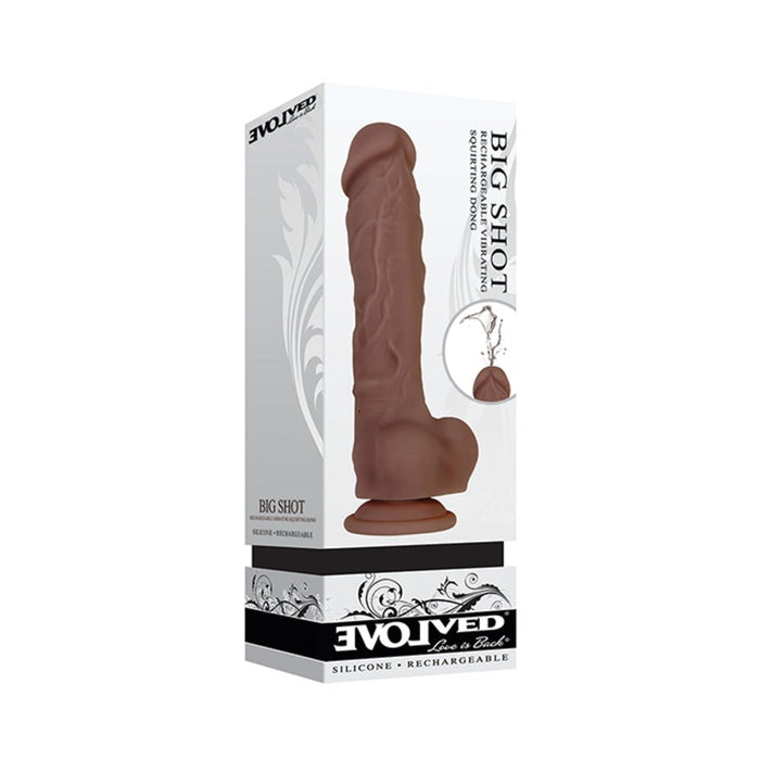 Evolved Big Shot 8-inch Rechargeable Silicone Dark | SexToy.com