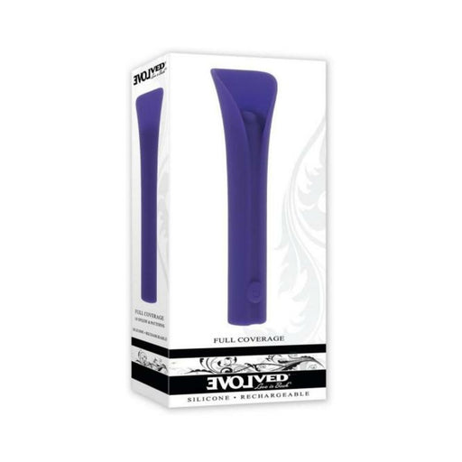 Evolved Full Coverage Rechargeable Bullet Silicone Purple - SexToy.com