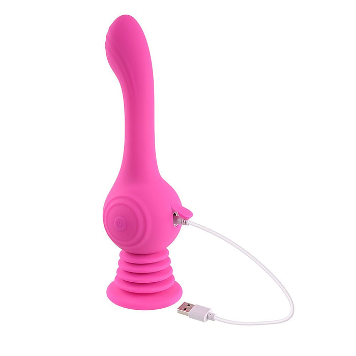 Evolved Gyro Vibe Rechargeable Gyrating Silicone Vibrator Pink - SexToy.com