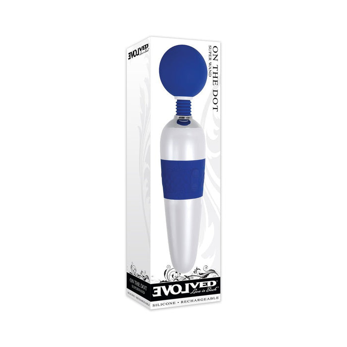 Evolved On The Dot Wand 7 Vibrating Functions 4 Speeds Per Function Silicone Head Usb Rechargeable C - SexToy.com