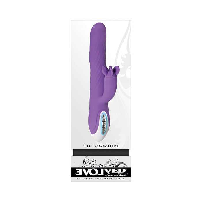 Evolved Tilt-o-whirl Dual Vibe With Spinning Clit Stimulator 8 Vibe Functions And 5 Wave Functions I - SexToy.com