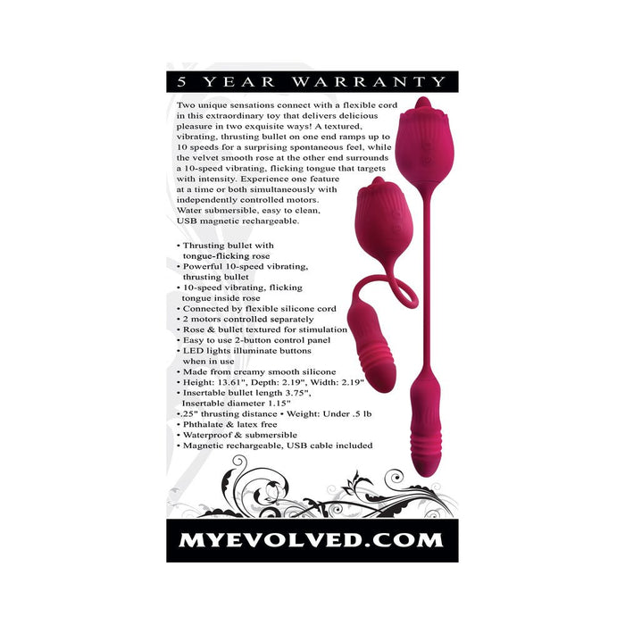 Evolved Wild Rose Silicone Rechargeable Red - SexToy.com
