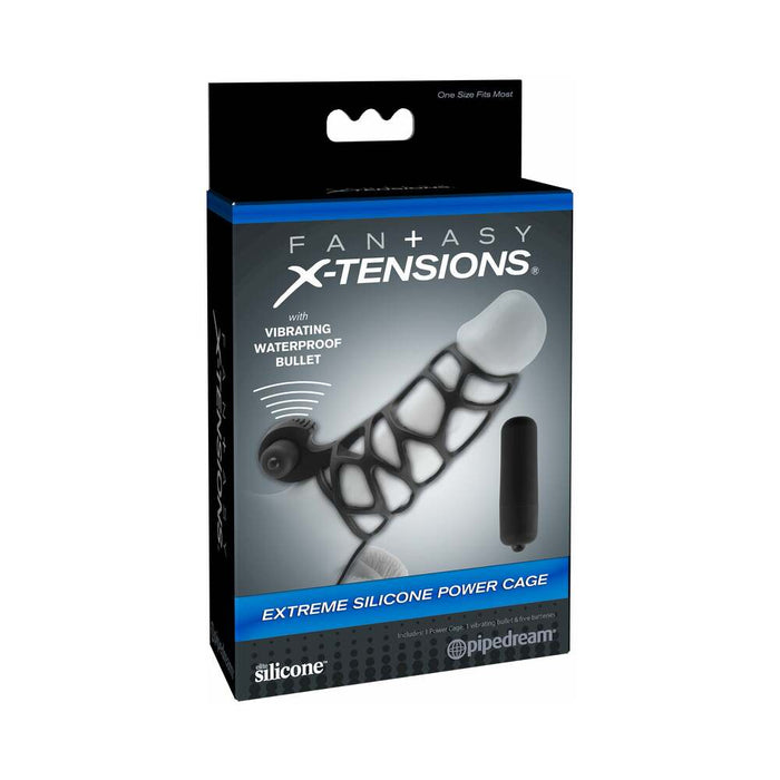 Extreme Silicone Power Cage Black - SexToy.com