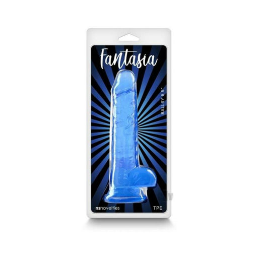Fantasia Ballsy 6.5 In. Jelly Dildo Blue - SexToy.com