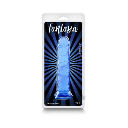 Fantasia Upper 6.5 In. Jelly Dildo Blue - SexToy.com