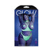 Fantasy Lingerie Glow Double Take Strappy Harness Open-Shelf Bra & Cage Thong | SexToy.com