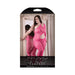 Fantasy Lingerie Sheer One More Time One Shoulder Cut Out Bodystocking Pink Queen Size - SexToy.com