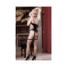Fantasy Lingerie Sheer Save Your Tears Studded Halter Teddy With Net Sides And Attached Fishnet Stockings - SexToy.com