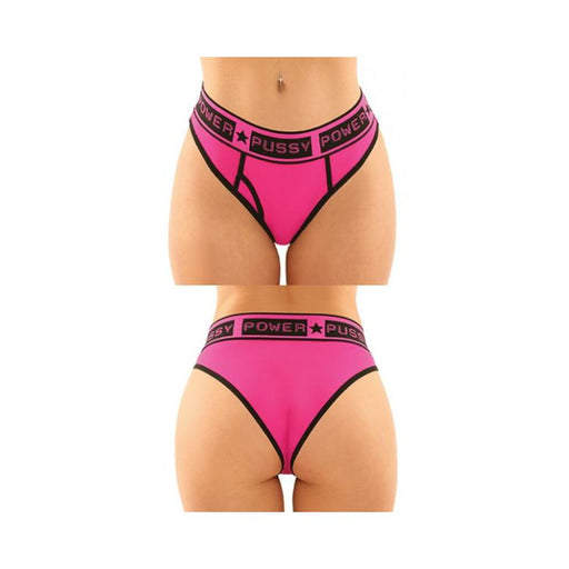 Fantasy Lingerie Vibes Pussy Power Buddy Pack 2 pc. Micro Boyfriend Brief & Lace Thong | SexToy.com
