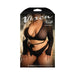 Fantasy Lingerie Vixen No Regrets Reversible Longsleeve Wrap Top & Thong Panty Black Queen Size - SexToy.com