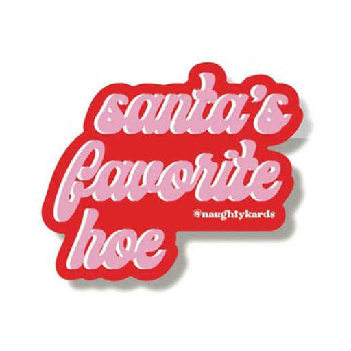 Fav Hoe Holiday Sticker - Pack Of 3 - SexToy.com