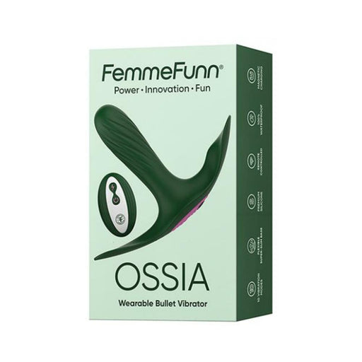 Femme Funn Ossia Wearable Vibrator - Dark Green - SexToy.com