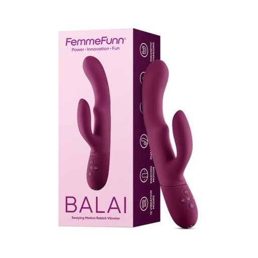 Femmefunn Balai Dual Stimulator Dark Fuchsia | SexToy.com