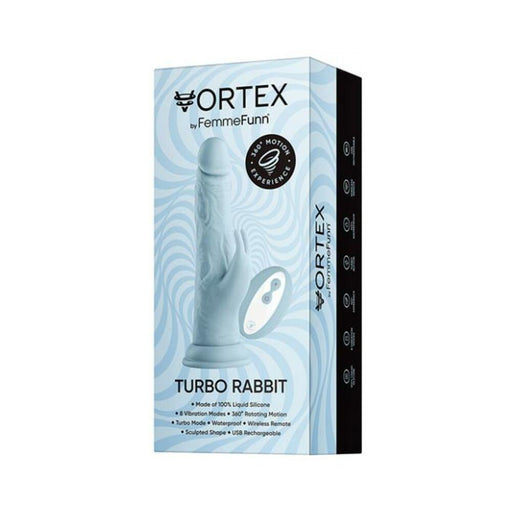 Femmefunn Vortex Turbo Rabbit 2.0 Light Blue | SexToy.com