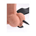 Fetish Fantasy 10in Hollow Rechargeable Strap-on With Remote, Tan - SexToy.com