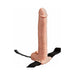 Fetish Fantasy 11in Hollow Rechargeable Strap-on With Balls, Flesh - SexToy.com