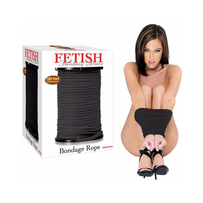 Fetish Fantasy Bondage Rope 200 Ft Black | SexToy.com