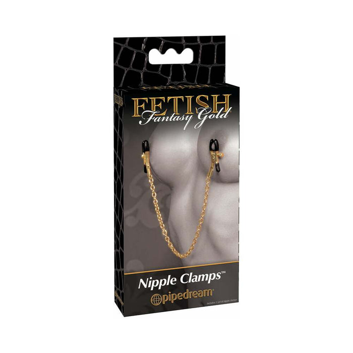 Fetish Fantasy Gold Chain Nipple Clamps - SexToy.com