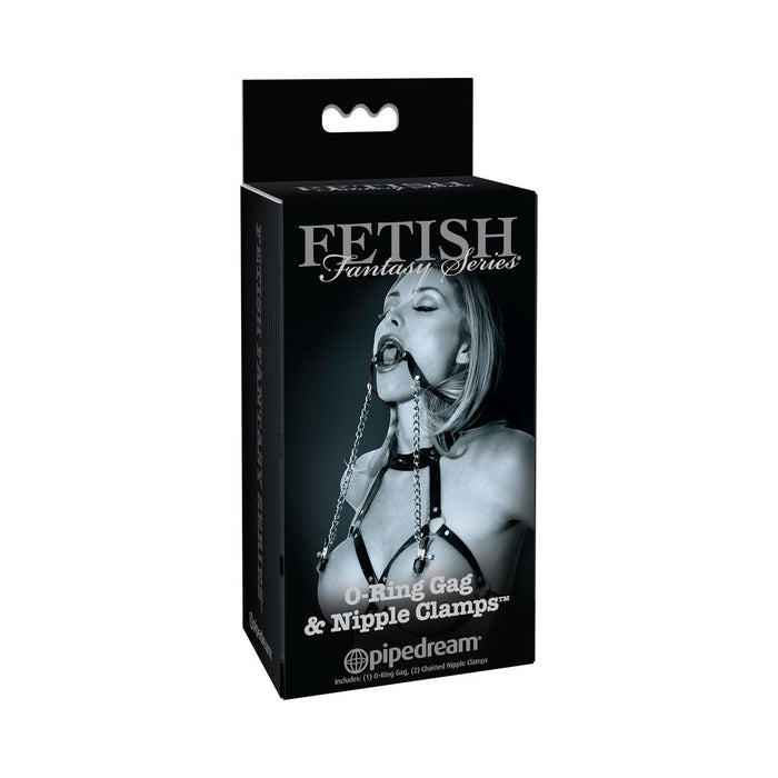Fetish Fantasy Limited Edition O-Ring Gag & Nipple Clamps | SexToy.com
