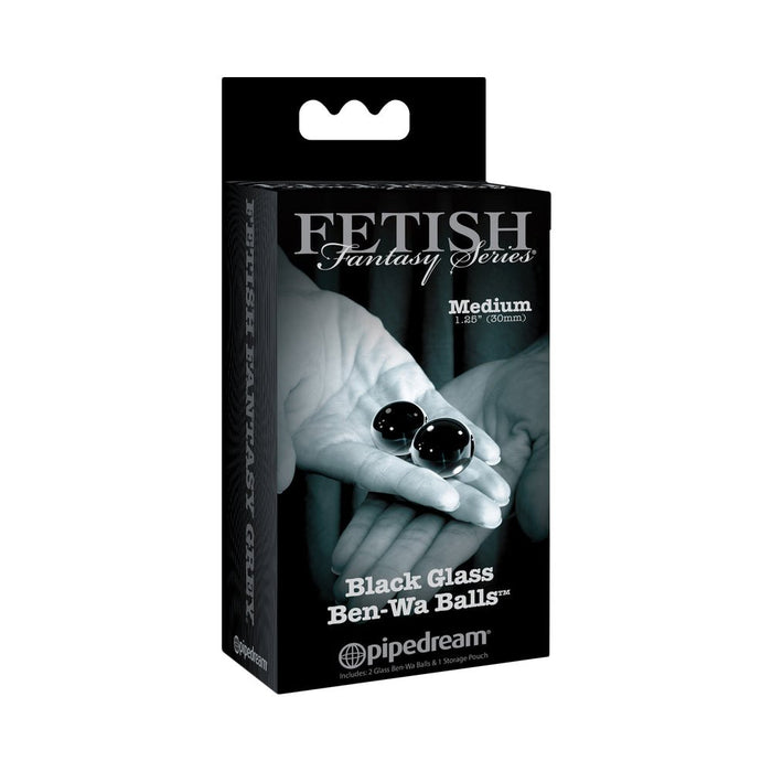 Fetish Fantasy Ltd. Ed. Medium Black Glass Ben-wa Balls | SexToy.com