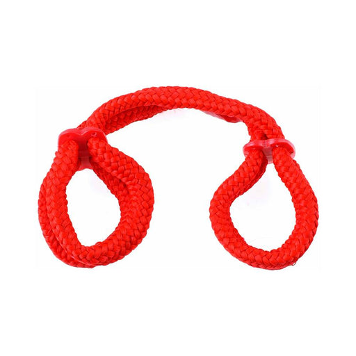 Fetish Fantasy Silk Rope Love Cuffs Red - SexToy.com