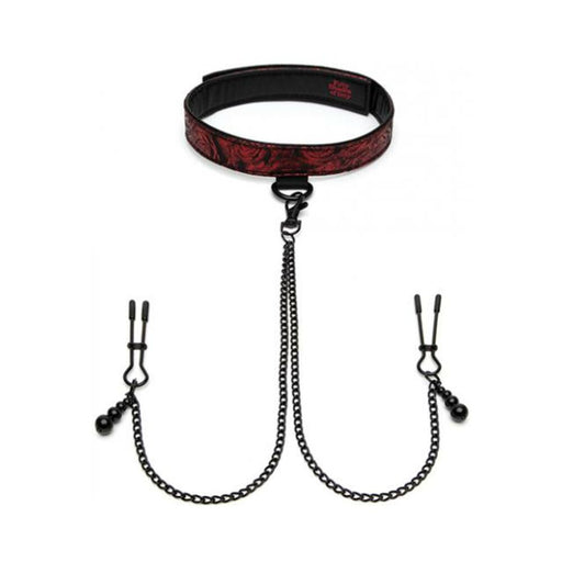 Fifty Shades Of Grey Sweet Anticipation Collar Nipple Clamps | SexToy.com