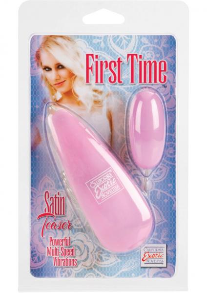 First Time Satin Teaser Remote Control Bullet Pink | SexToy.com
