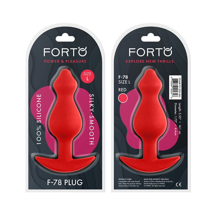 Forto F-78: Pointee 100% Silicone Plug Large | SexToy.com