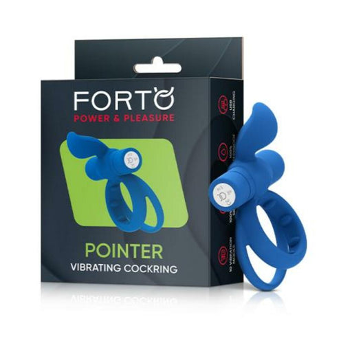 Forto Pointer Vibrating Cockring Blue | SexToy.com